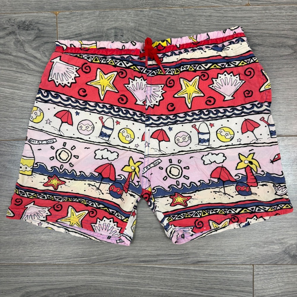 Vtg Children's Place Swim‎ Shorts 24-30M Toddler Beach Print Summer Drawstring